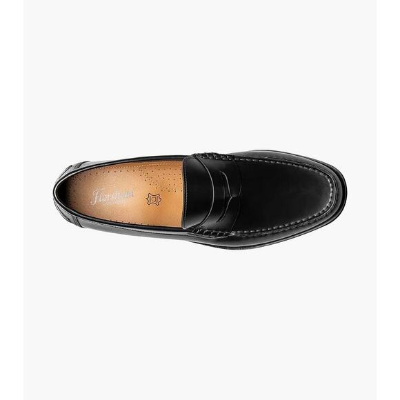 Florsheim Men's Red Berkley Leather Flex Moc Toe Penny Loafer Size 11 - Picture 1 of 12
